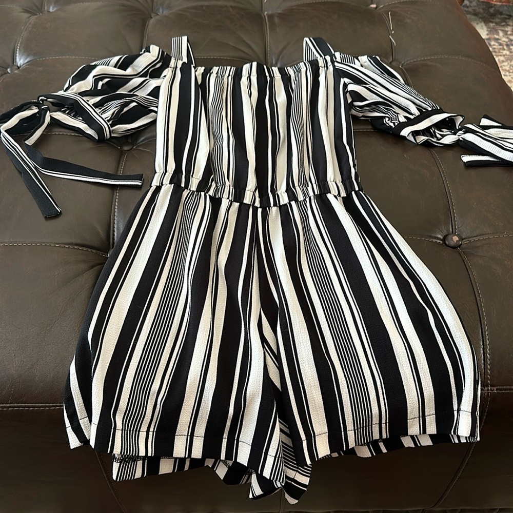 Black and White Romper